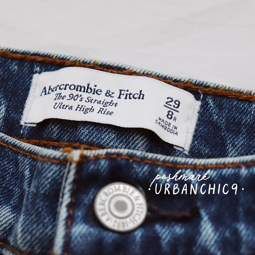 ABERCROMBIE 90s Ultra High Rise Straight Jean 29 - Picture 7 of 15
